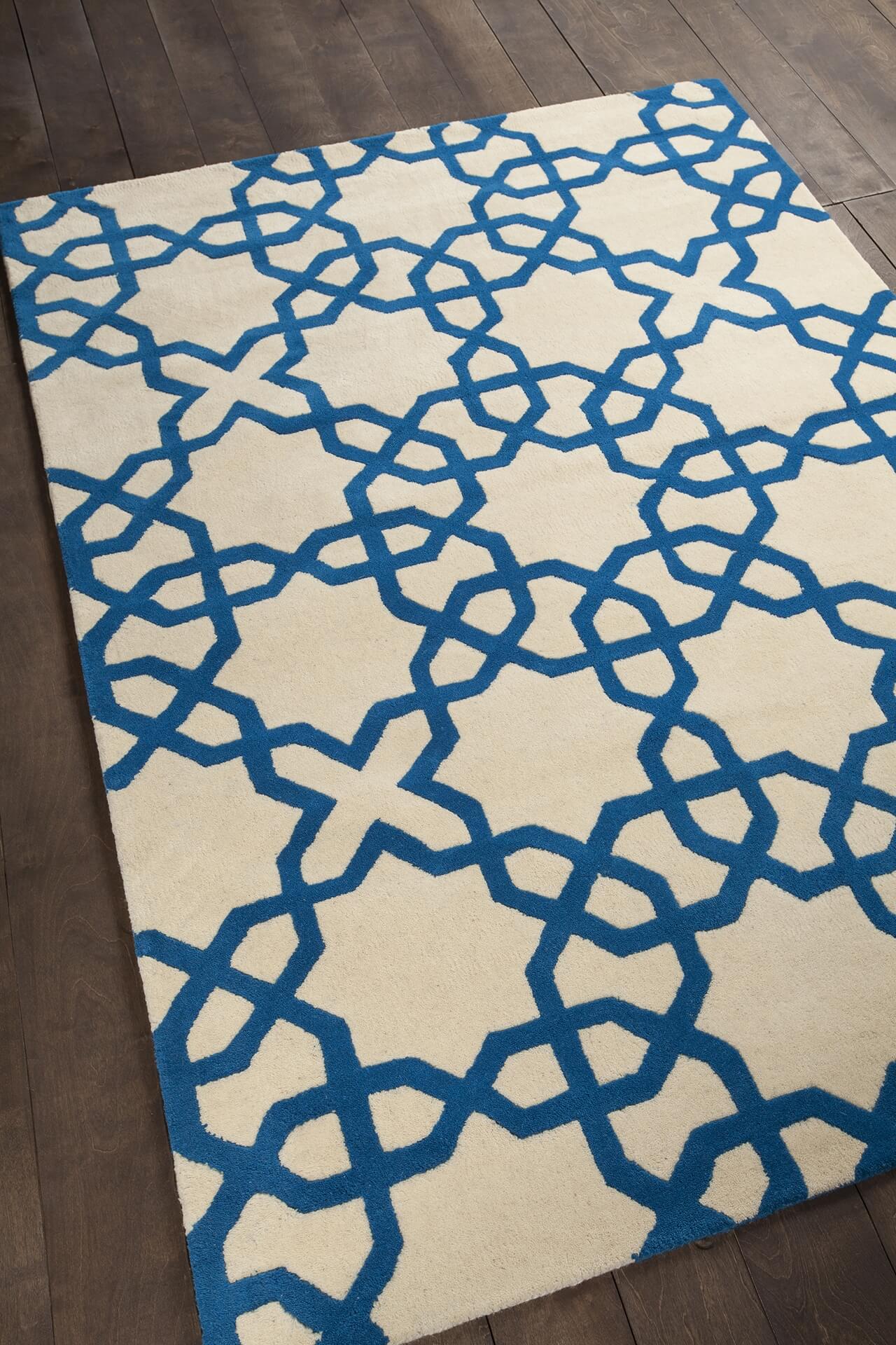 Davin Rectangular Wool Handmade Rug, Composition 1