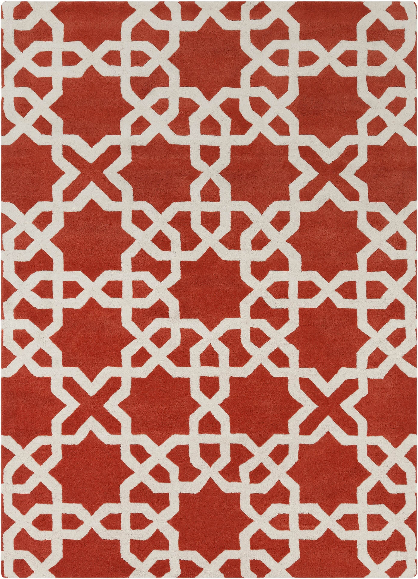 Davin Rectangular Wool Handmade Rug, Composition 1