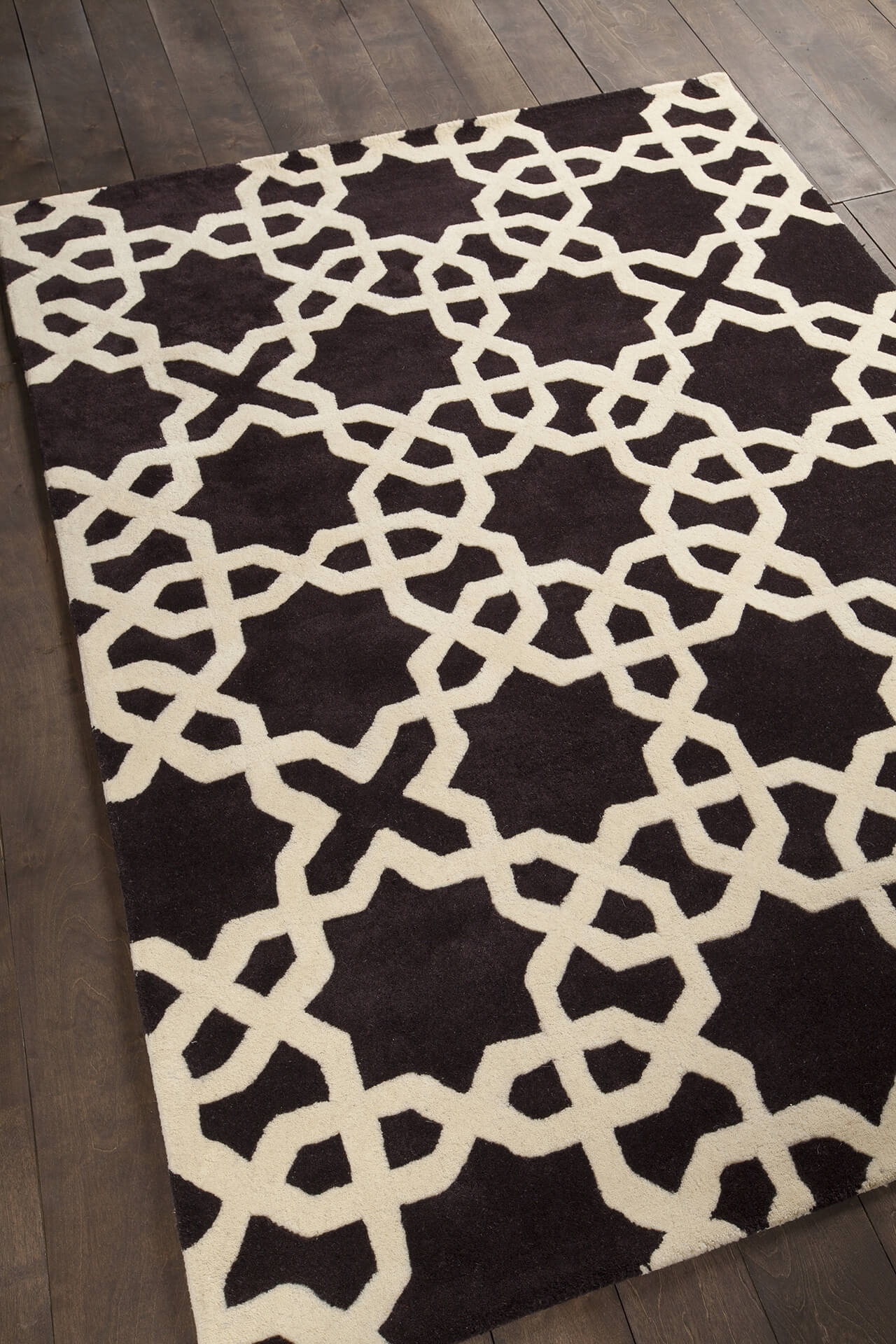 Davin Rectangular Wool Handmade Rug, Composition 1