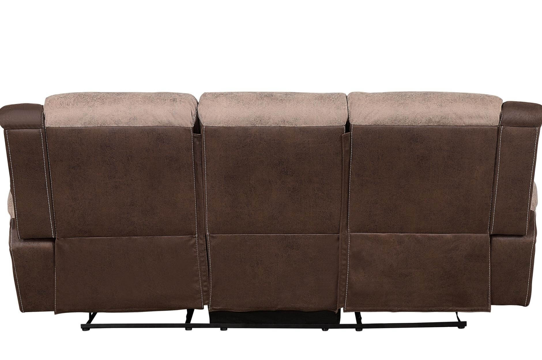 Chai Microfiber Double Reclining Sofa by Homelegance