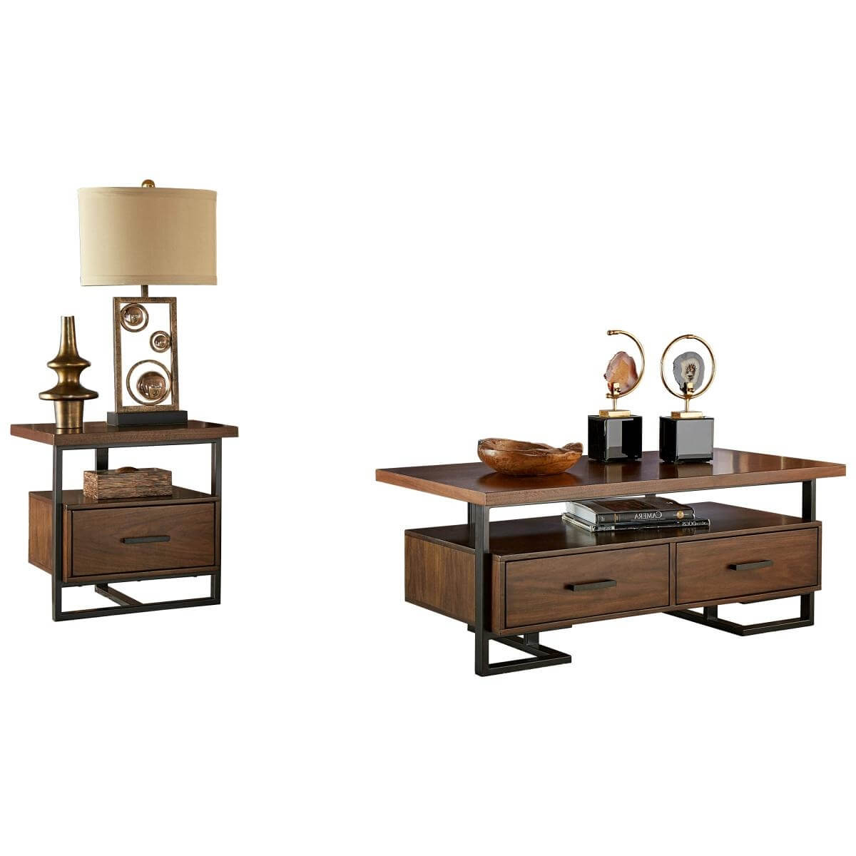 Sedley Wood Veneer Occasional Table Set by Homelegance