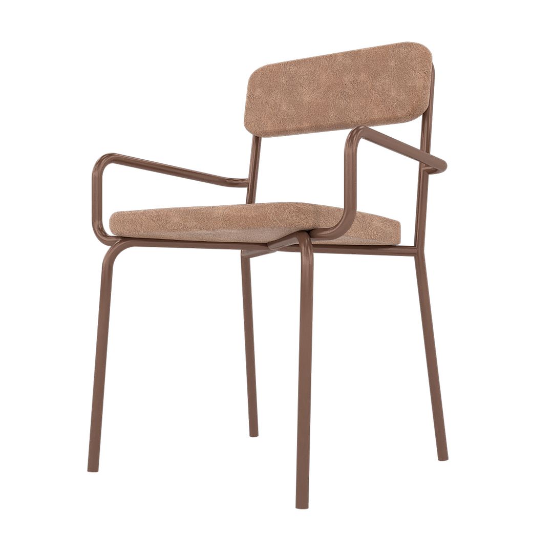 Whythe PU Leather Dining Chair Corten