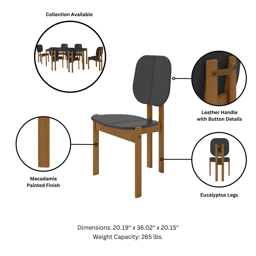 Gales Dining Chair w/Solid Wood Legs
