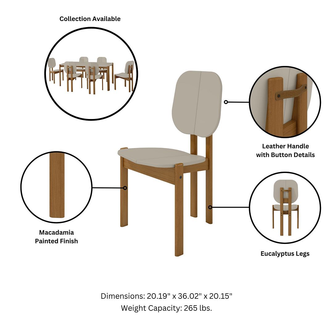 Gales Dining Chair w/Solid Wood Legs