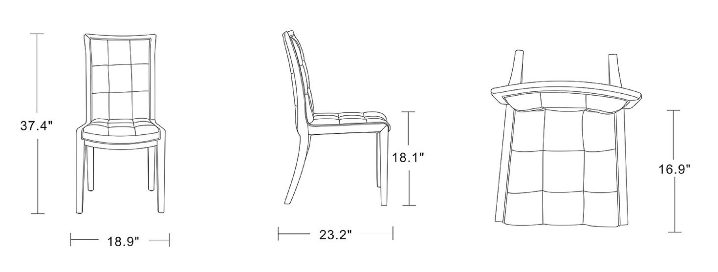 Executor Faux Leather Dining Chairs