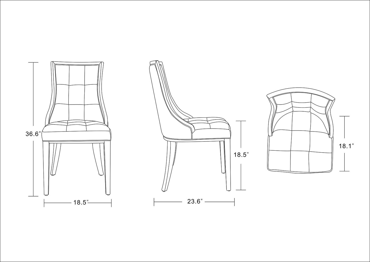 Fifth Avenue Faux Leather Dining Chair 