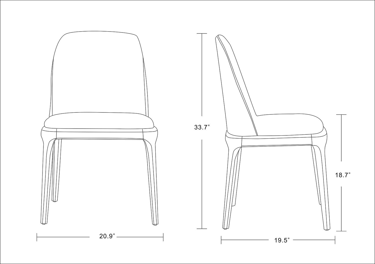 Courding Faux Leather Dining Chair
