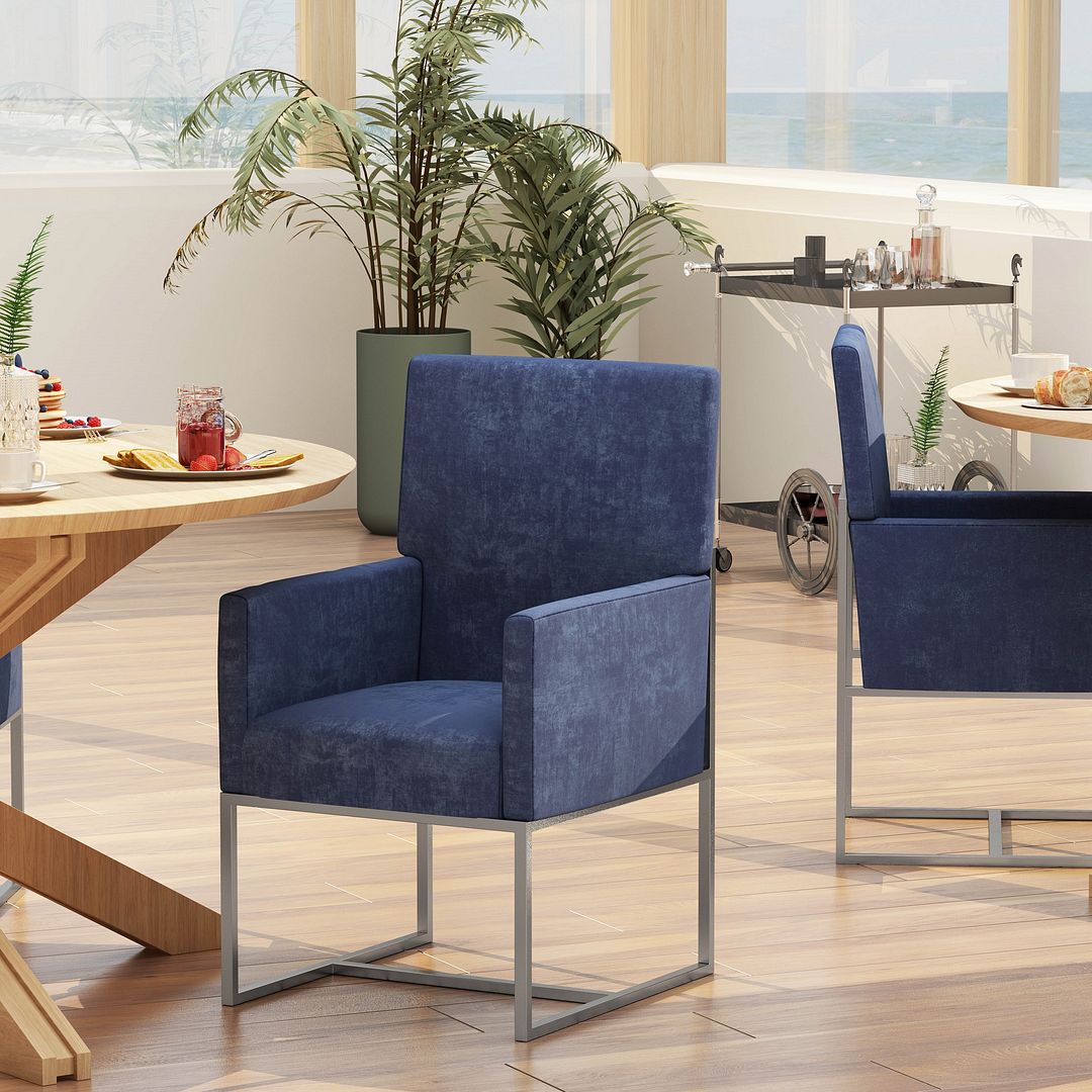 Element Velvet Dining Armchair