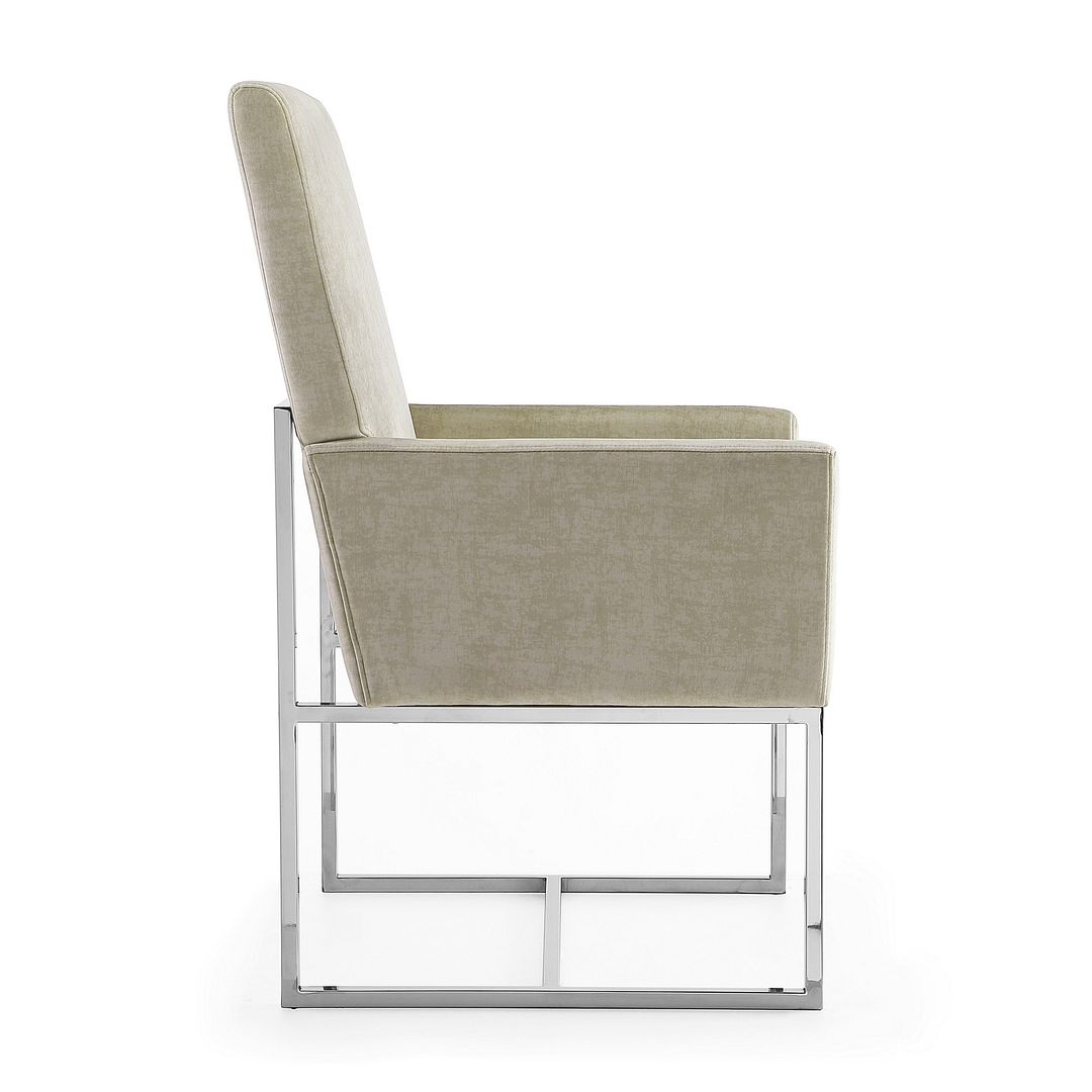 Manhattan Comfort Dining Armchair, Champagne