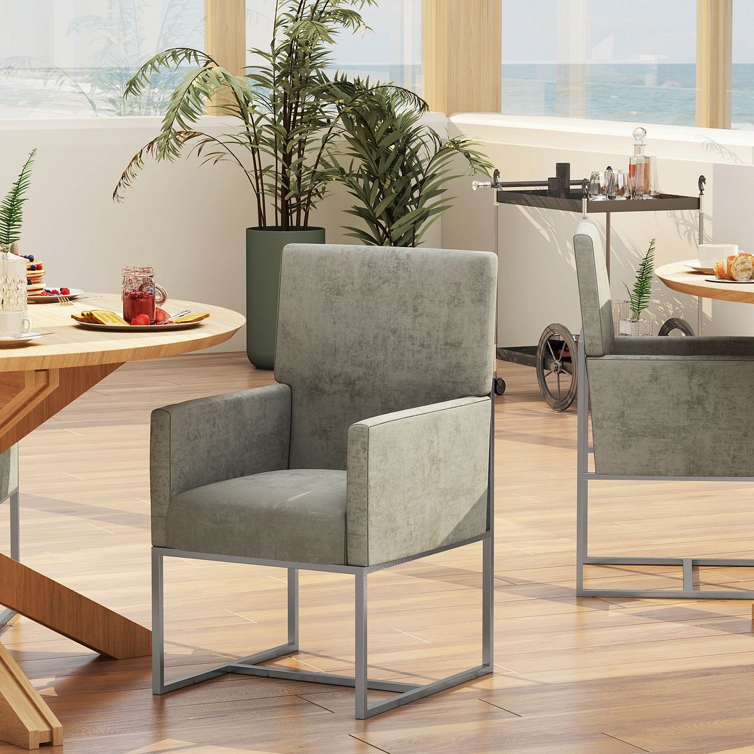 Element Velvet Dining Armchair