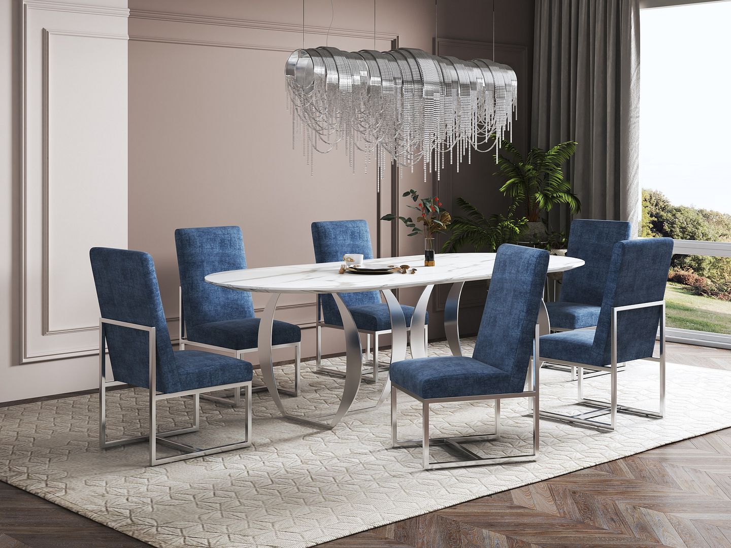 Element Velvet Dining Chair