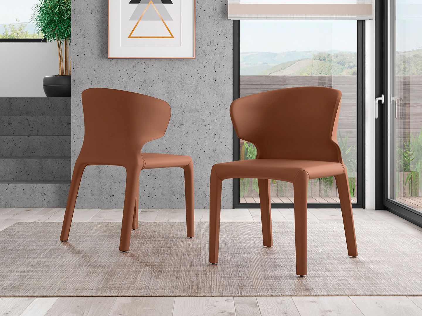 Conrad Faux Leather Dining Chair