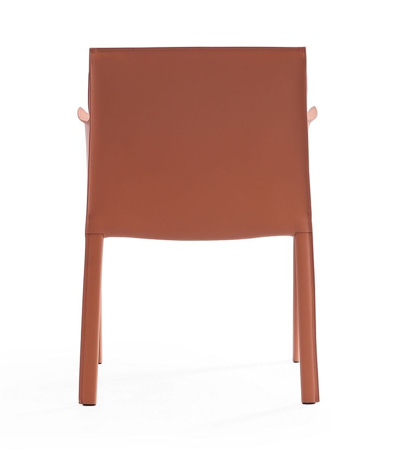 Manhattan Comfort Leather Armchair, Clay