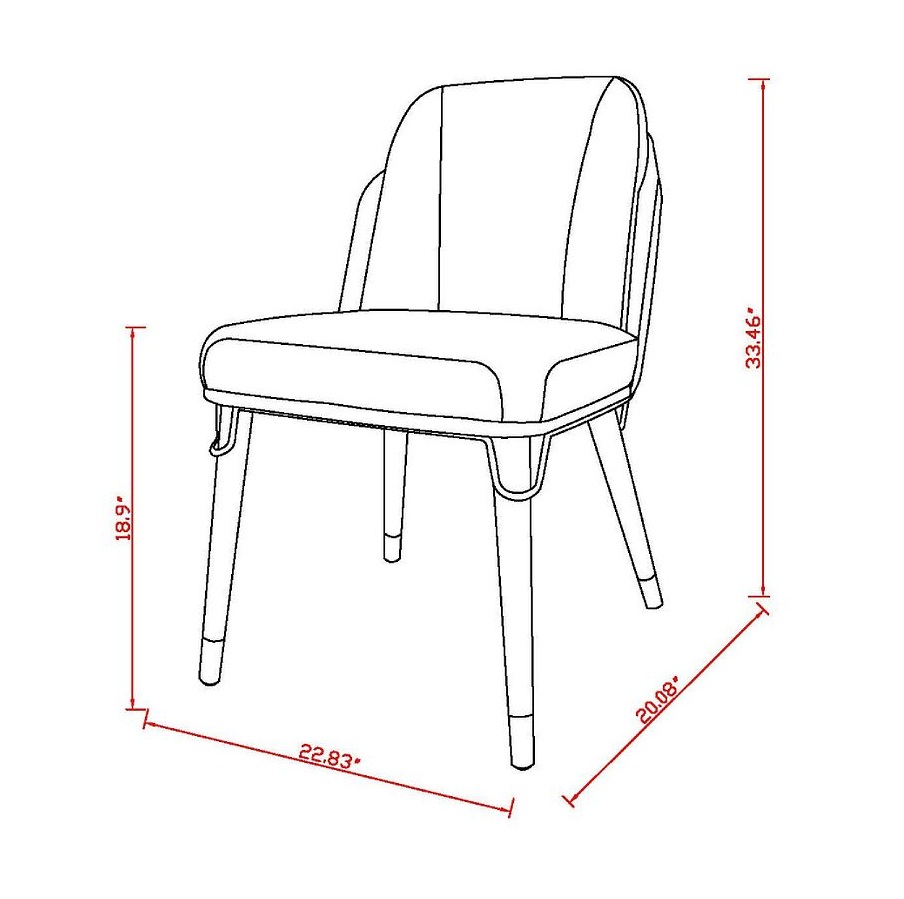 Estelle Faux Leather Dining Chair