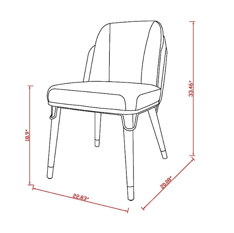 Estelle Faux Leather Dining Chair