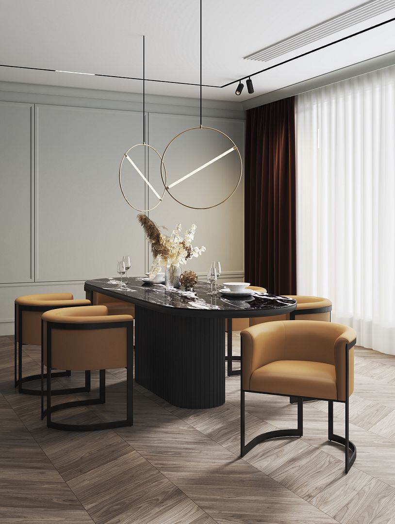Corso Leatherette Dining Chair w/Metal Frame 