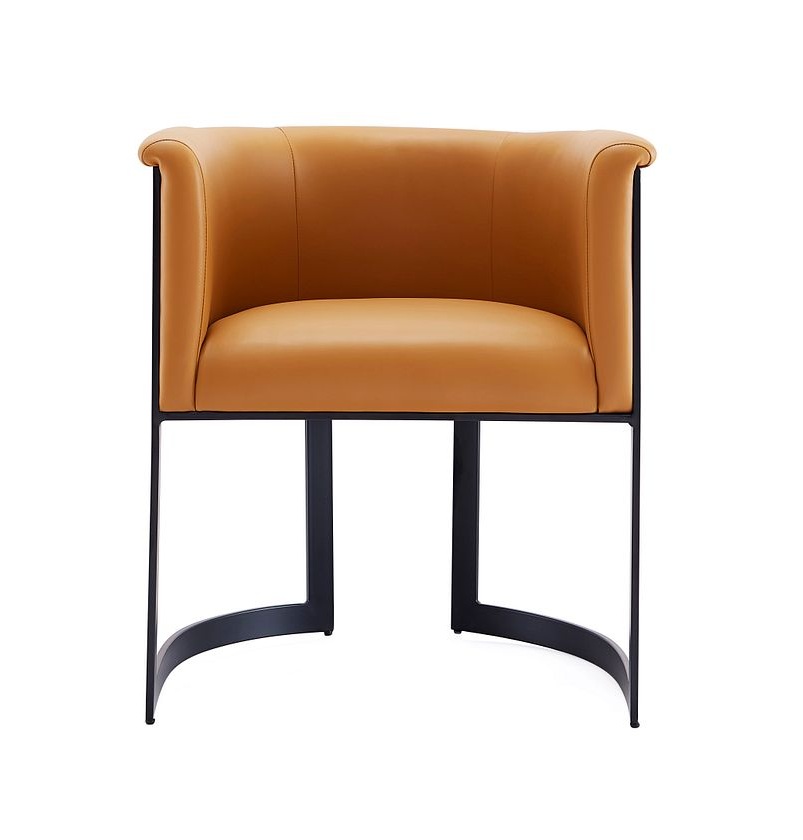 Corso Leatherette Dining Chair w/Metal Frame 
