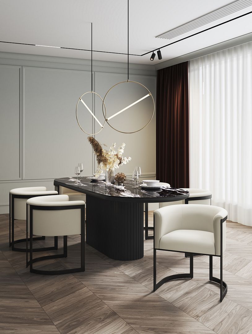 Corso Leatherette Dining Chair w/Metal Frame 