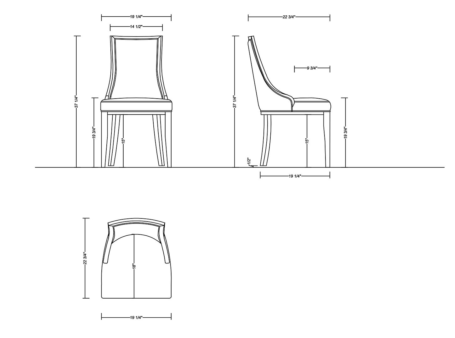 Grand Faux Leather Dining Chair