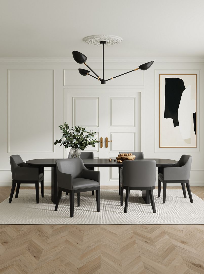 Gansevoort Faux Leather Dining Armchair