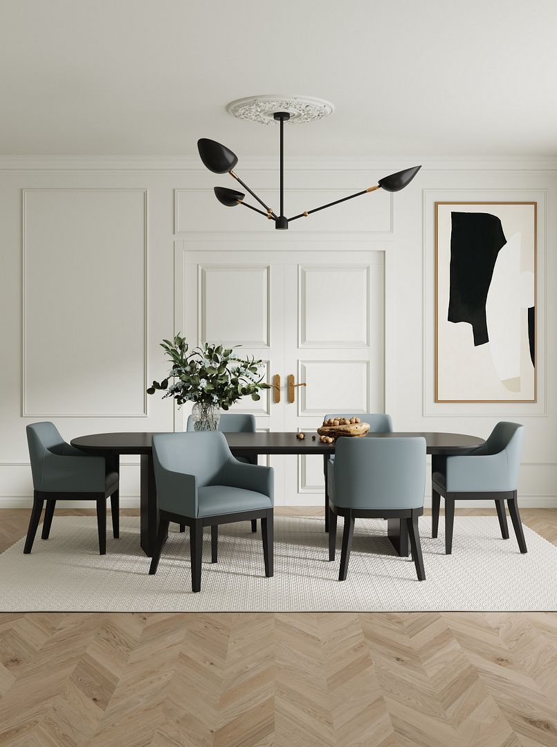 Gansevoort Faux Leather Dining Armchair
