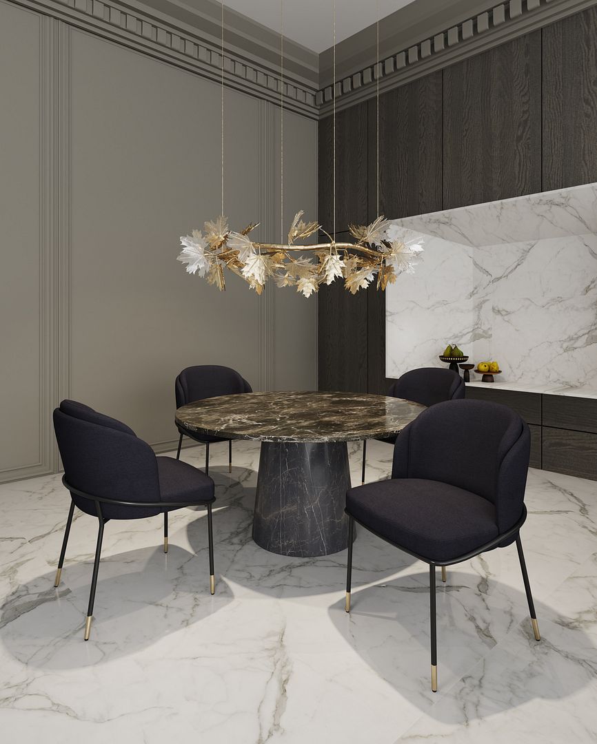 Flor Fabric Dining Chair 