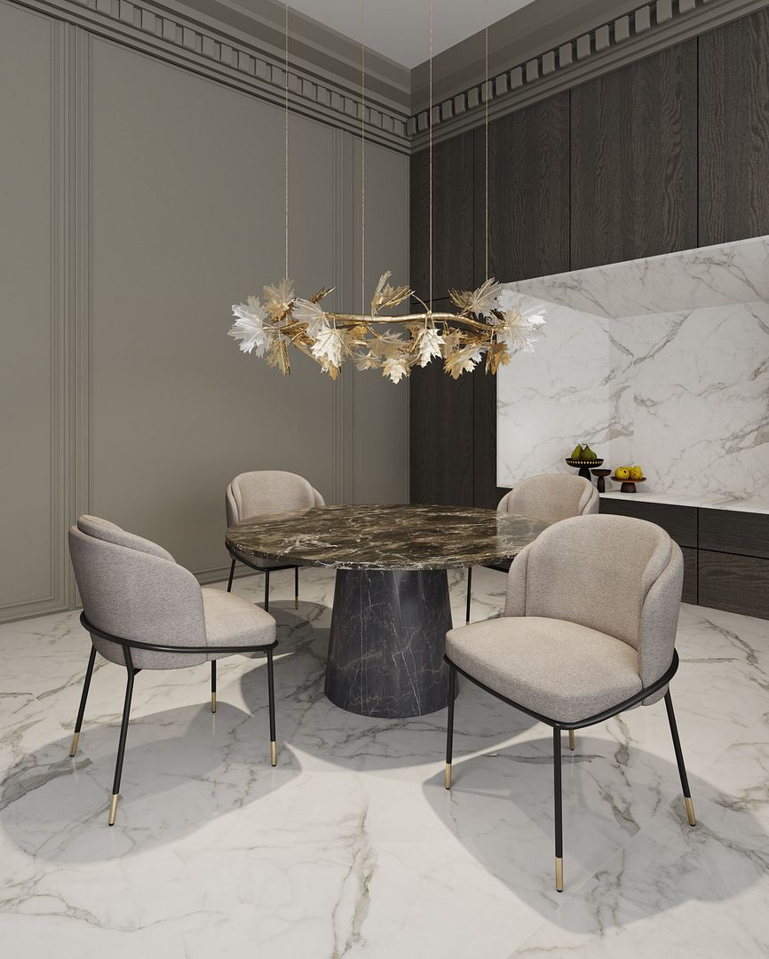 Flor Fabric Dining Chair 