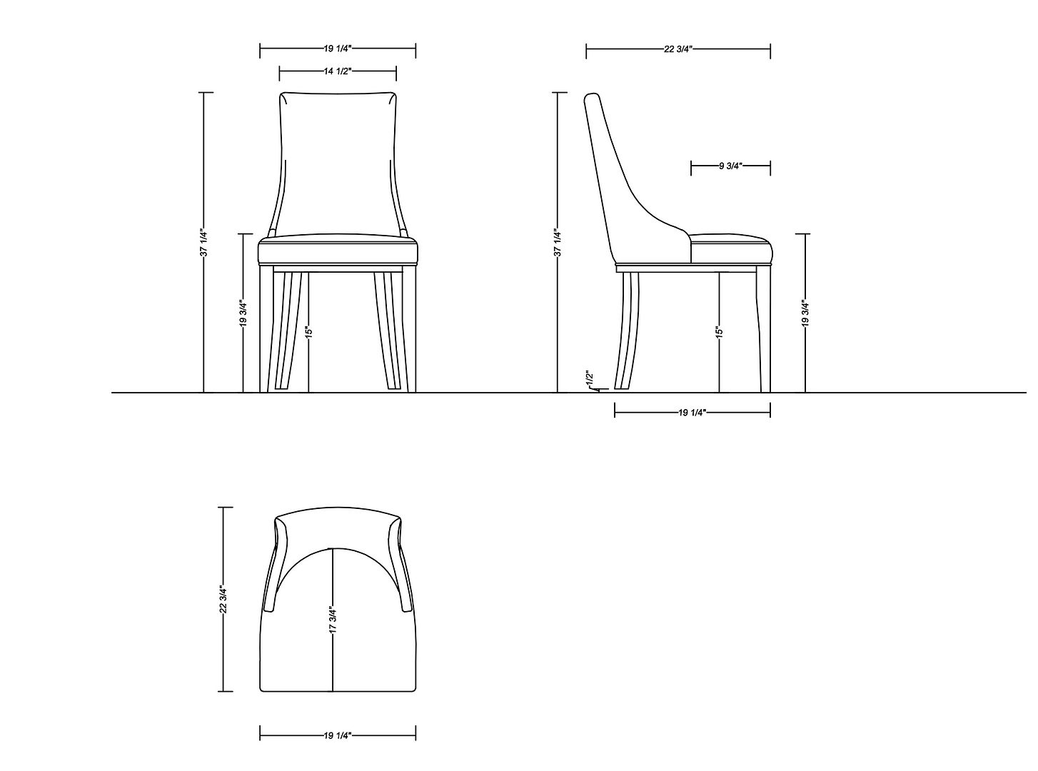 Shubert Faux Leather/Velvet Dining Chair 