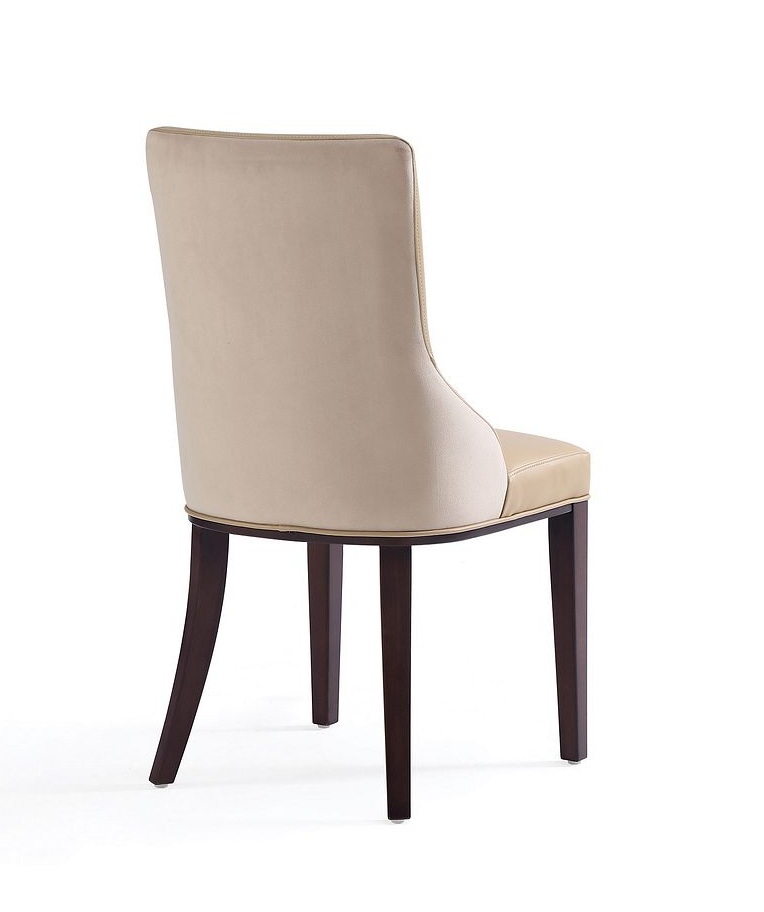 Shubert Faux Leather/Velvet Dining Chair 