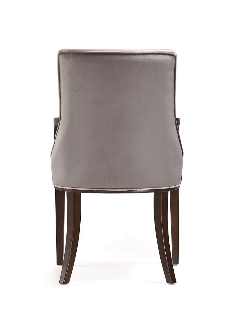 Shubert Faux Leather/Velvet Dining Armchair 