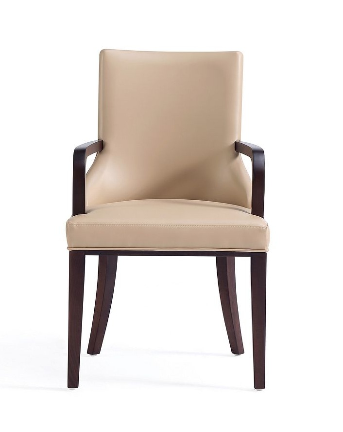 Shubert Faux Leather/Velvet Dining Armchair 