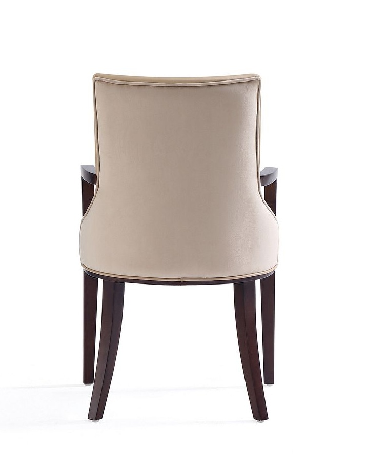 Shubert Faux Leather/Velvet Dining Armchair 