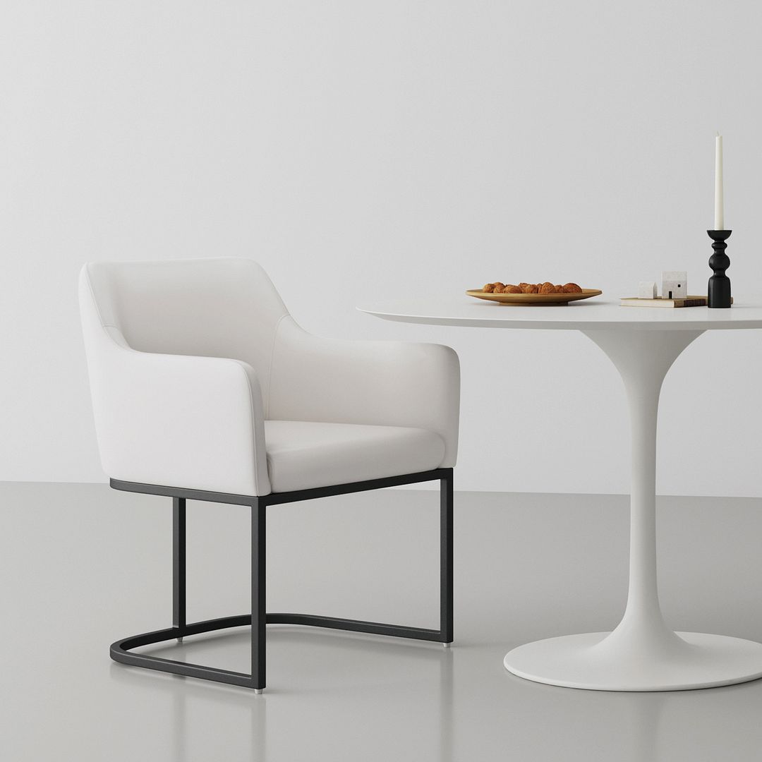 Serena Leatherette Dining Armchair