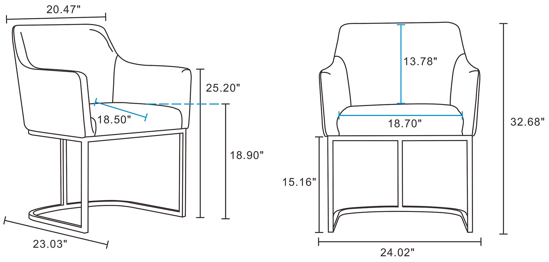 Serena Leatherette Dining Armchair