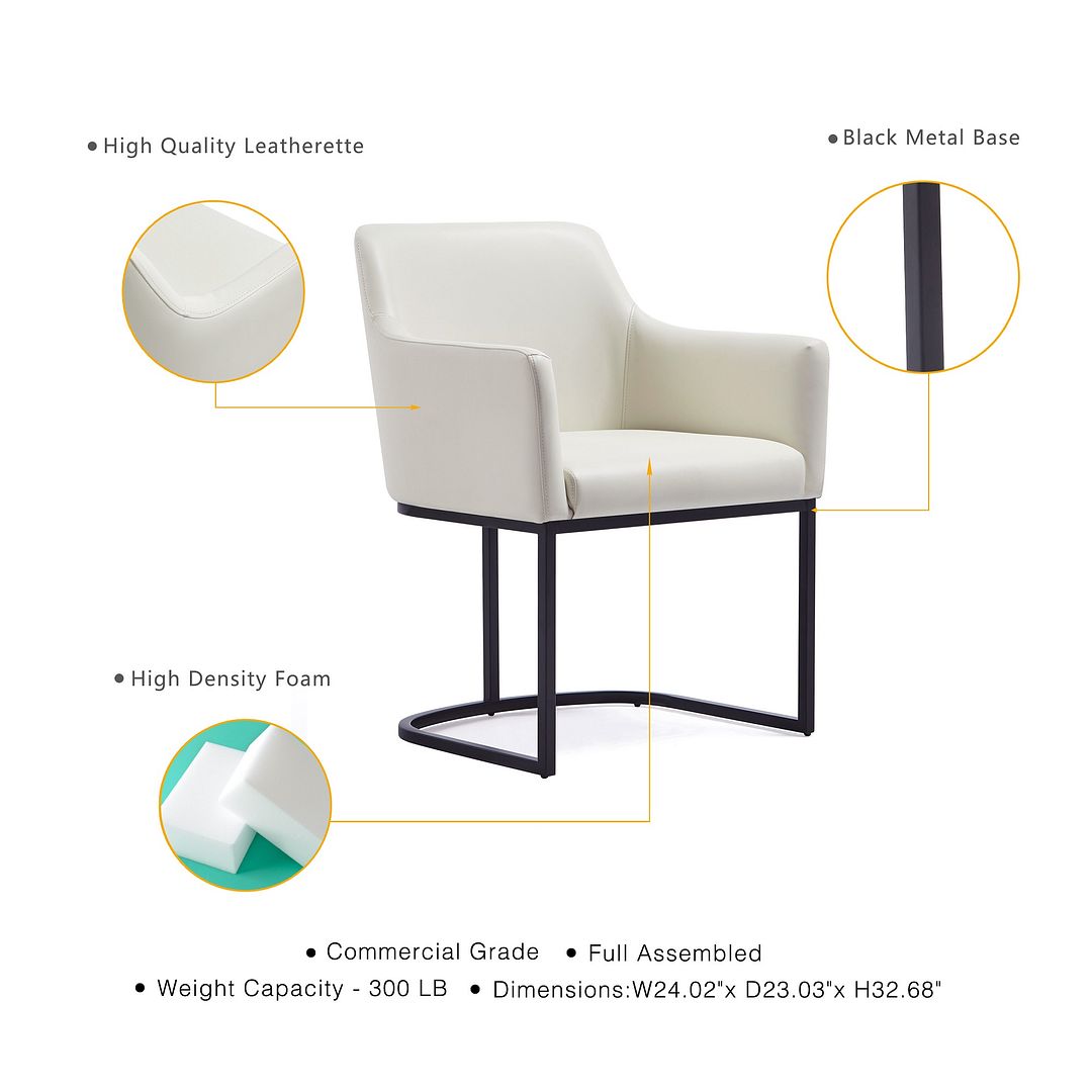 Serena Leatherette Dining Armchair