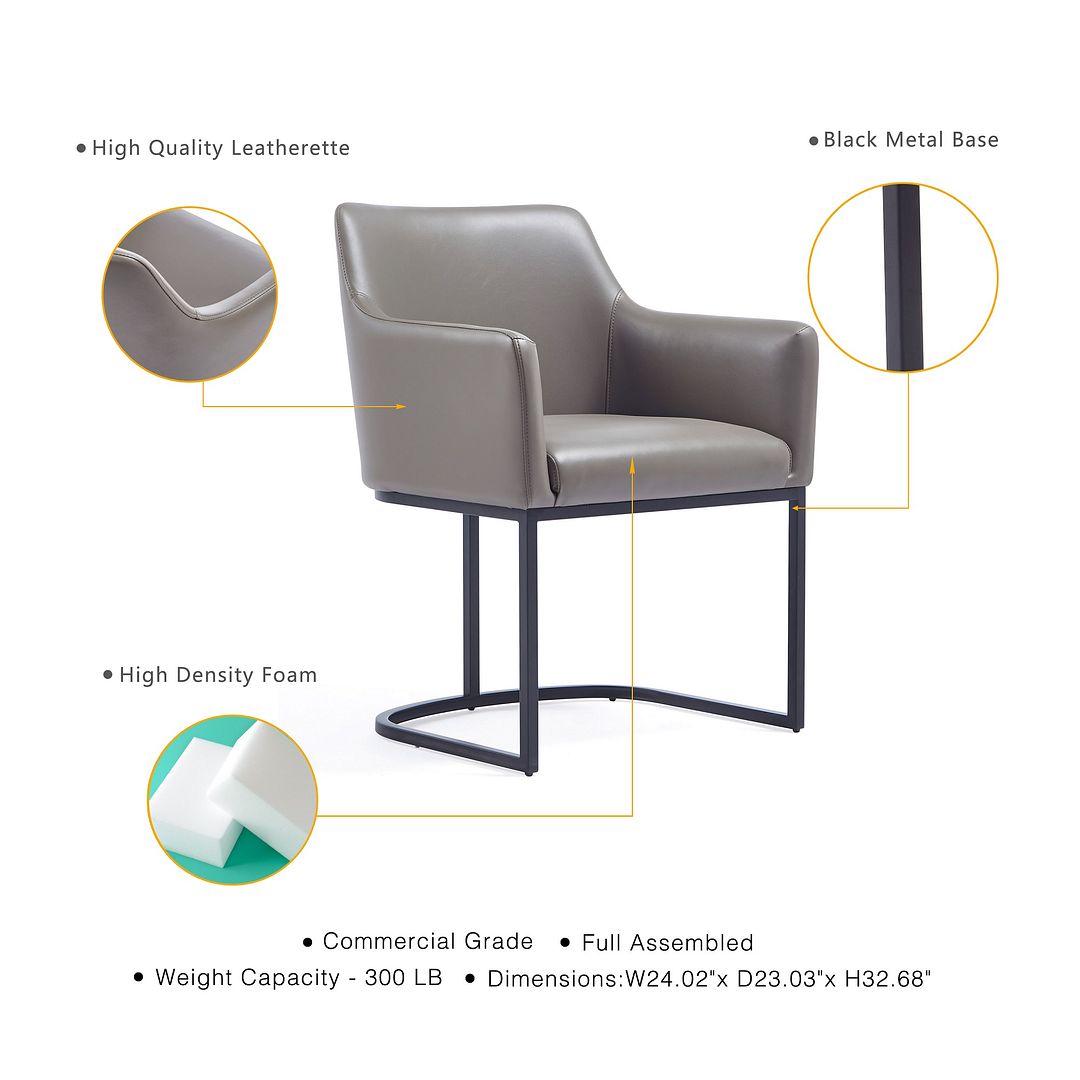 Serena Leatherette Dining Armchair