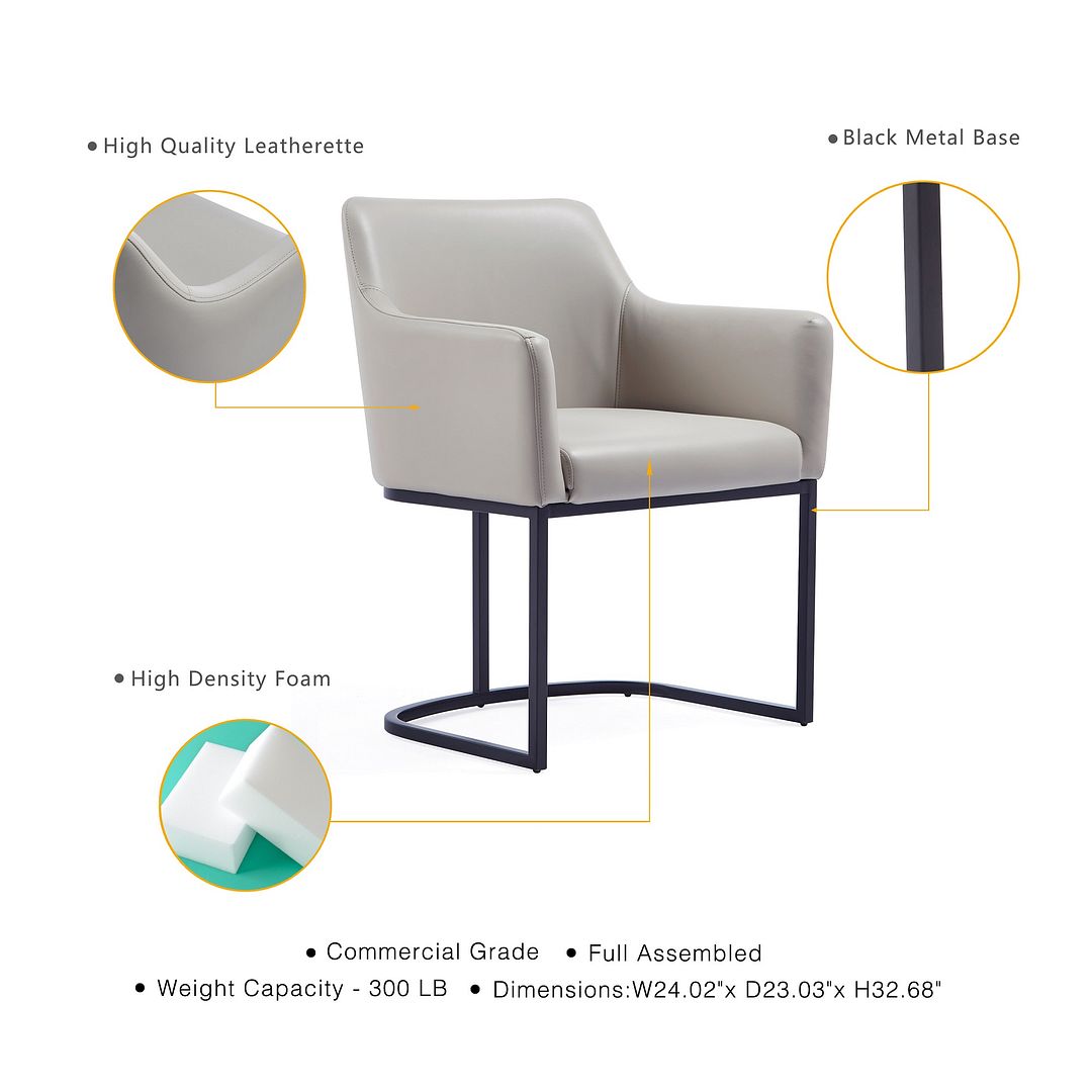 Serena Leatherette Dining Armchair