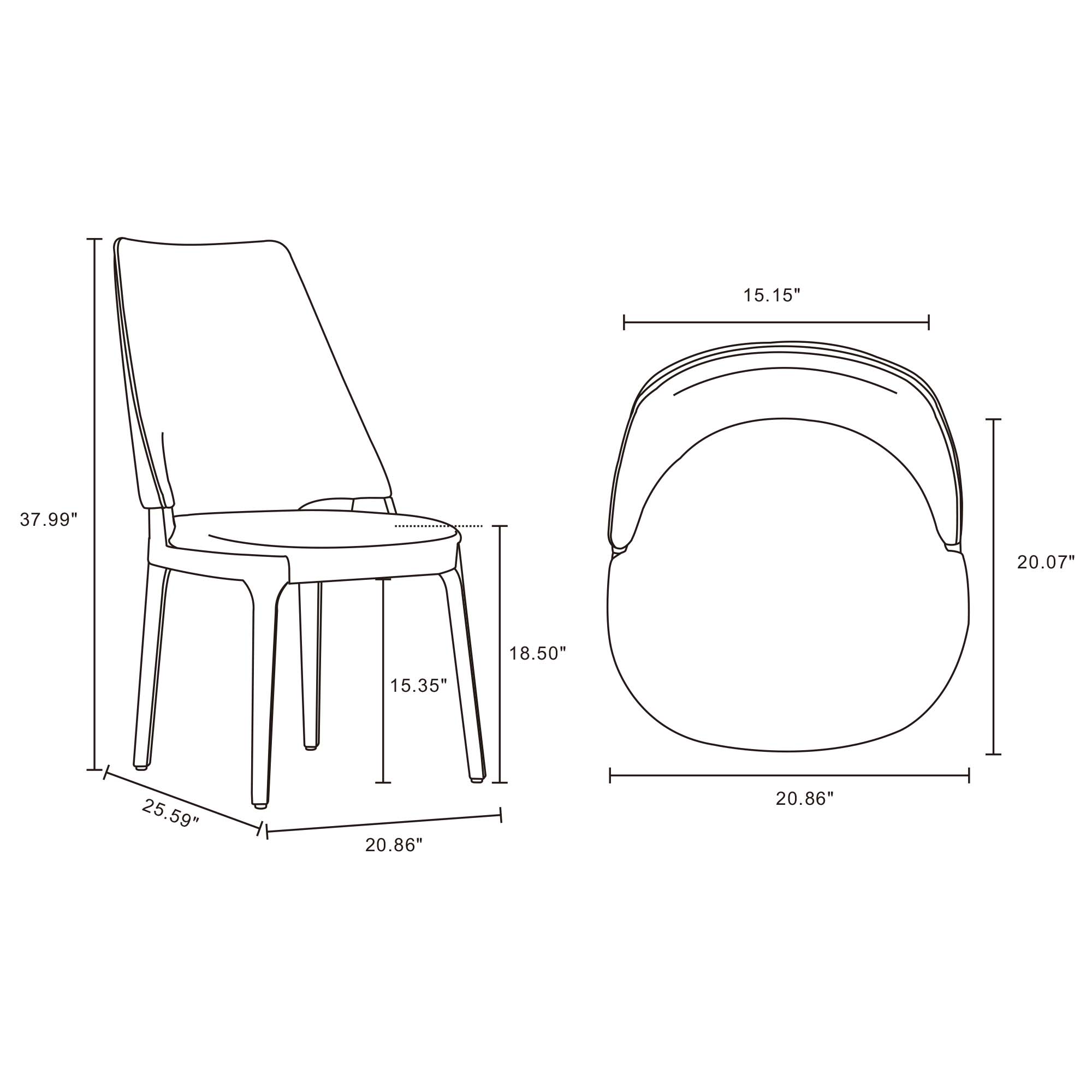 Kara Upholstered Dining Chair