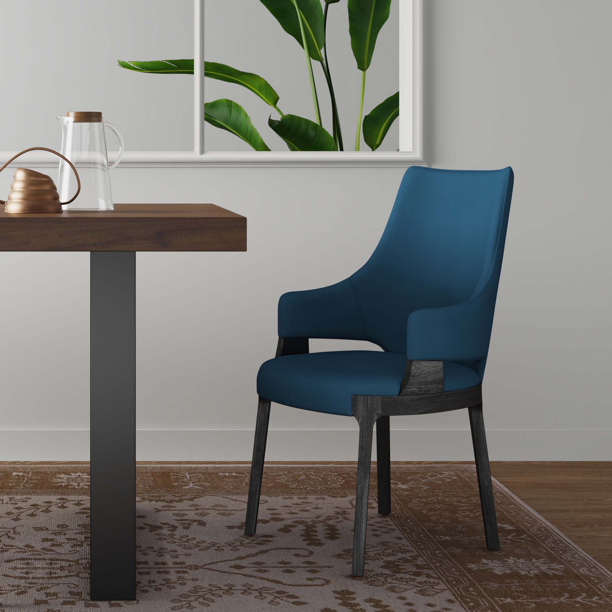 Kara Upholstered Dining Arm Chair 