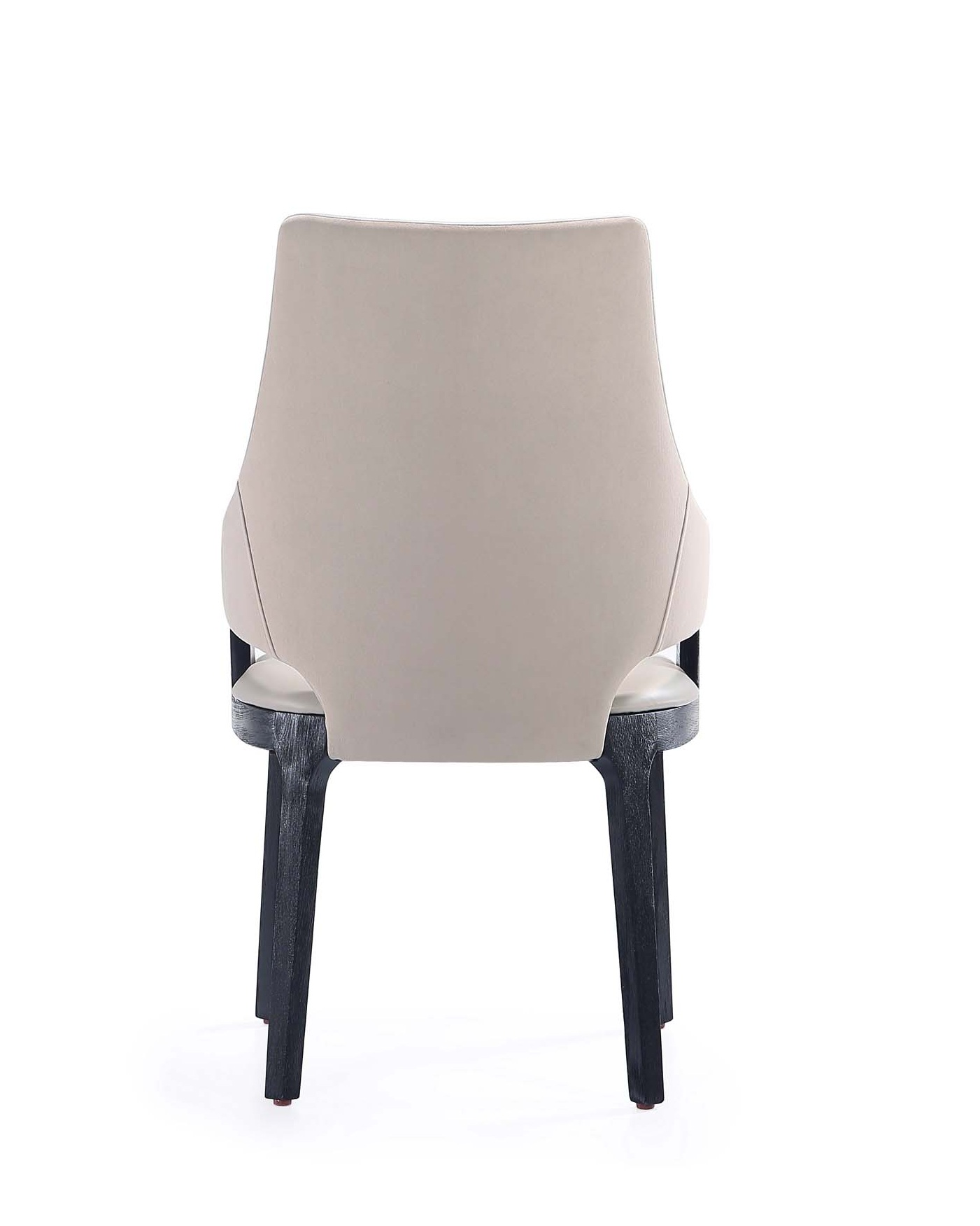 Kara Leatherette/Velvet Upholstered Dining Arm Chair 