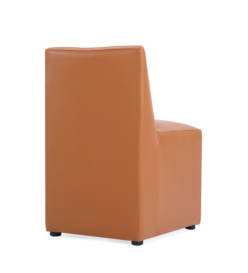 Anna Square Faux Leather Dining Chair 
