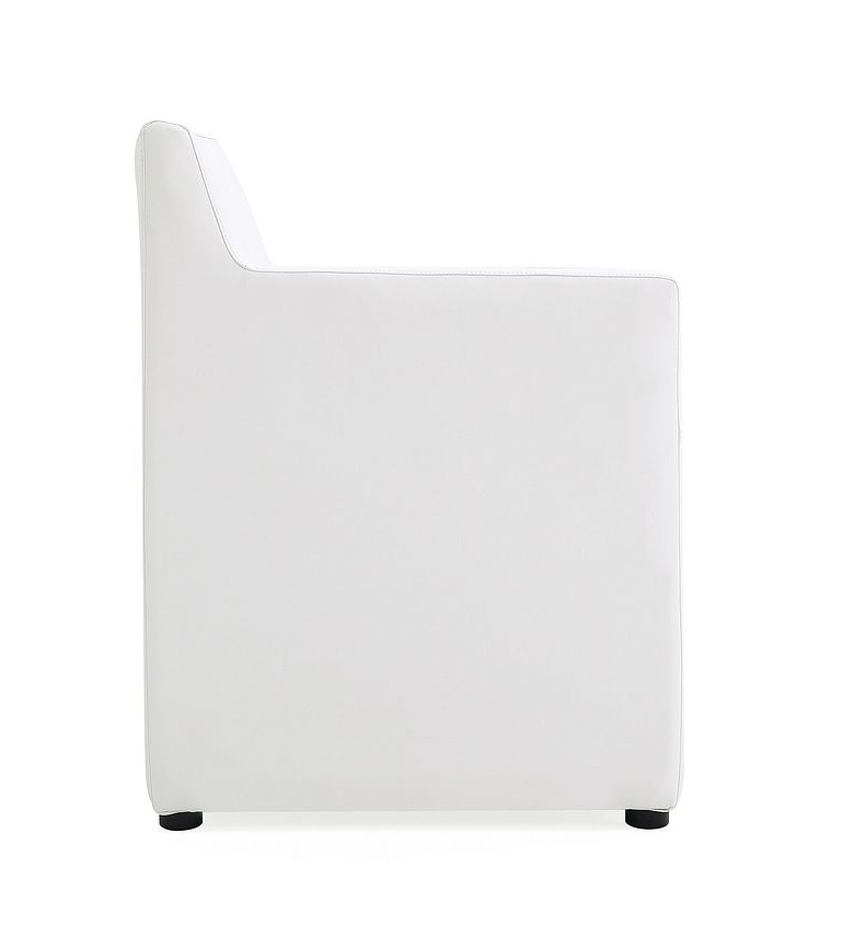 Anna Square Faux Leather Dining Armchair 