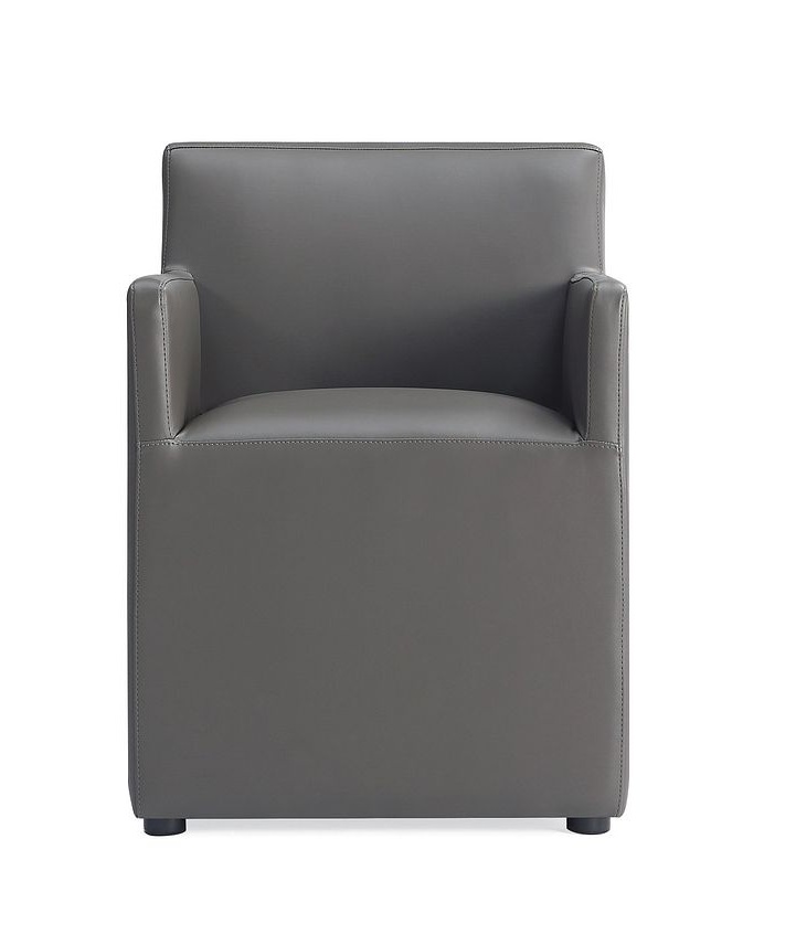 Anna Square Faux Leather Dining Armchair 
