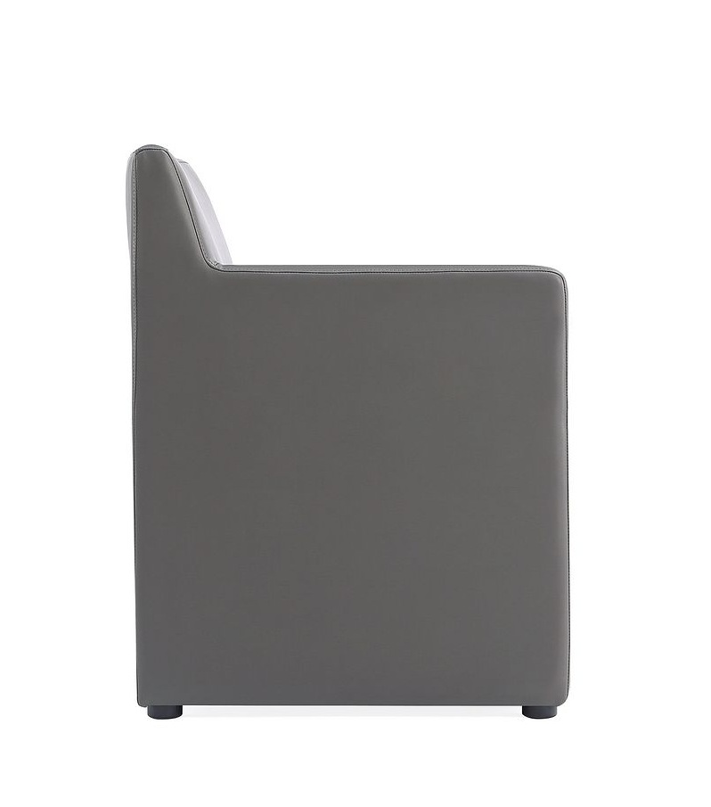 Anna Square Faux Leather Dining Armchair 