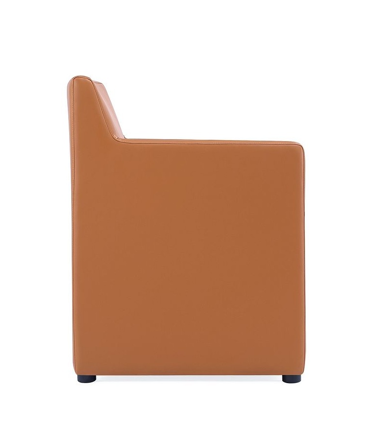 Anna Square Faux Leather Dining Armchair 