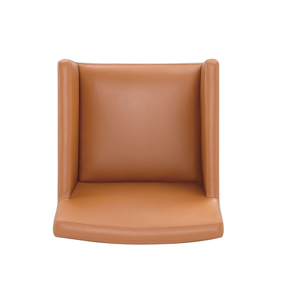Anna Square Faux Leather Dining Armchair 