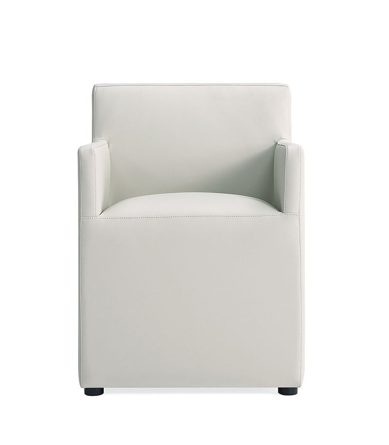 Anna Square Faux Leather Dining Armchair 