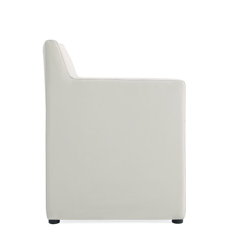 Anna Square Faux Leather Dining Armchair 