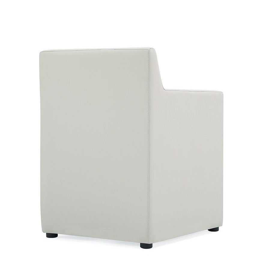 Anna Square Faux Leather Dining Armchair 
