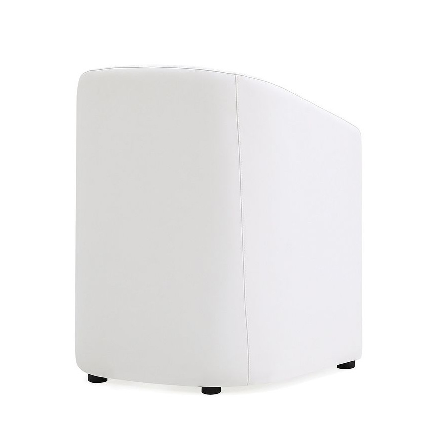 Anna Round Faux Leather Dining Armchair 